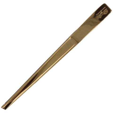 Penseta Herbertz Solingen Zagięta / Curved, Złocona 75mm (218G CU 3) Otto Herder Solingen