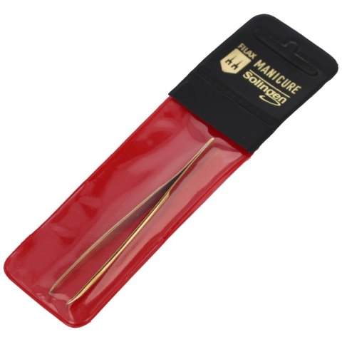 Penseta Herbertz Solingen Zagięta / Curved, Złocona 75mm (218G CU 3) Otto Herder Solingen
