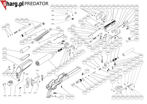 Adapter do napełniania kartusza PCP wiatrówki Hatsan (2323) Hatsan Arms