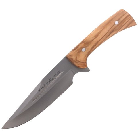 Nóż Muela Full Tang Olive Wood, Satin X50CrMoV15 (JABALI-17OL) Muela