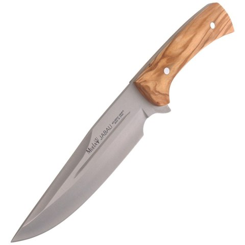 Nóż Muela Full Tang Olive Wood, Satin X50CrMoV15 (JABALI-17OL) Muela