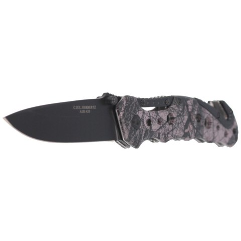 Nóż składany ratowniczy Herbertz CJH Camo Optics Aluminium, Black Blade (44068 - 218111) Herbertz GmbH
