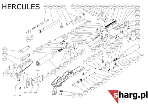 Lufa do wiatrówki Hatsan Hercules kal 11.43mm (2901-6) Hatsan Arms