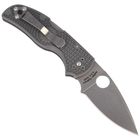 Nóż składany Spyderco Native 5 Lightweight Gray FRN, Satin Maxamet by Sal Glesser (C41PGY5) Spyderco Inc.