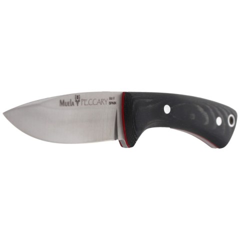 Nóż na szyję Muela Peccary-8M Neck Knife Black Micarta, Satin X50CrMoV15 Muela