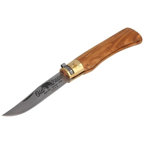 Nóż składany Antonini Old Bear Classical L Olive Wood, Satin AISI 420 (9307/21_LU) Old Bear by Antonini Italy