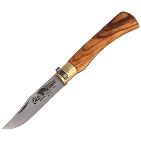 Nóż składany Antonini Old Bear Classical M Olive Wood, Satin AISI 420 (9307/19_LU) Old Bear by Antonini Italy