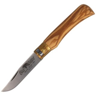 Nóż składany Antonini Old Bear Classical S Olive Wood, Satin AISI 420 (9307/17_LU) Old Bear by Antonini Italy