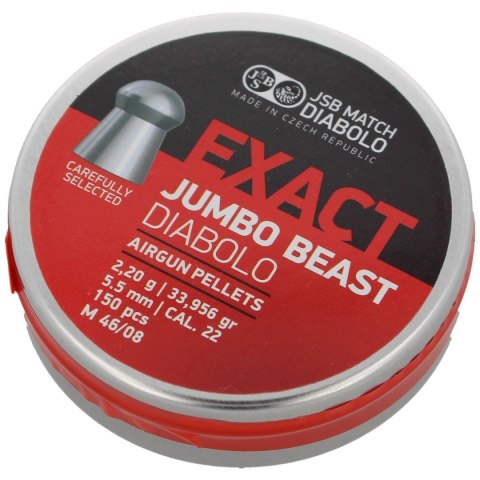 Śrut JSB Exact Jumbo Beast 5.52 mm, 150 szt. (546387-150) JSB