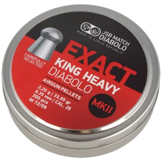 Śrut JSB Exact King Heavy MKII 6.35 mm, 300 szt. (546498-300) JSB