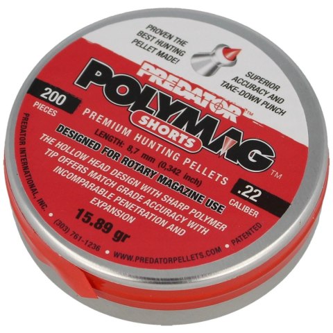 Śrut JSB Predator PolyMag Shorts .22 / 5.5mm 200szt (1011-01-200) JSB