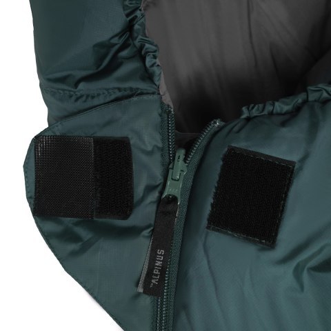 Śpiwór Alpinus Fiber Pro 800 dla leworęcznych, zielony Alpinus