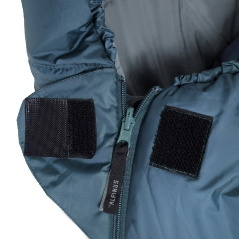 Śpiwór Alpinus Fiber Pro WS 1300 dla leworęcznych, szałwiowy Alpinus