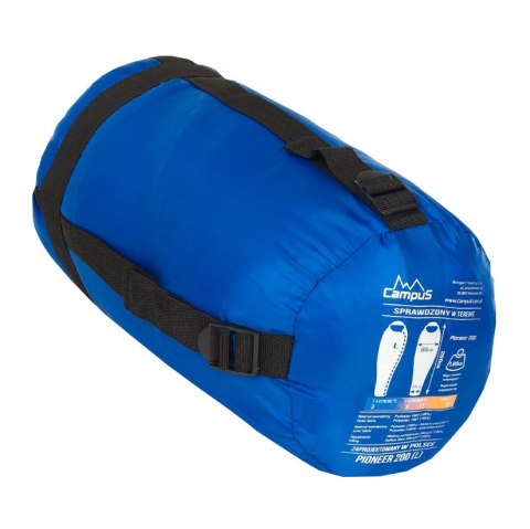 Śpiwór Campus PIONEER 200 niebieski dla praworęcznych Campus