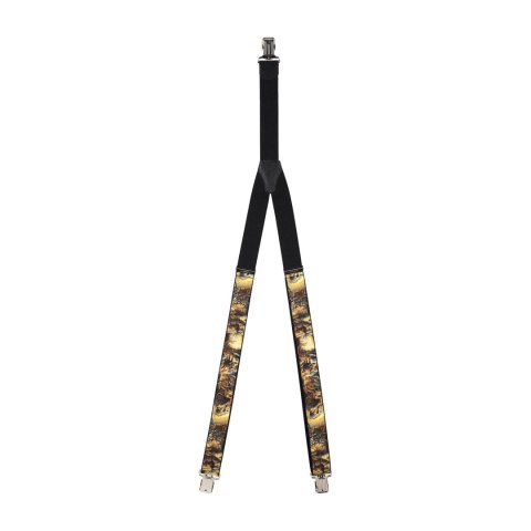 Szelki męskie Ranger 4 cm, drukowane, brązowe Ranger