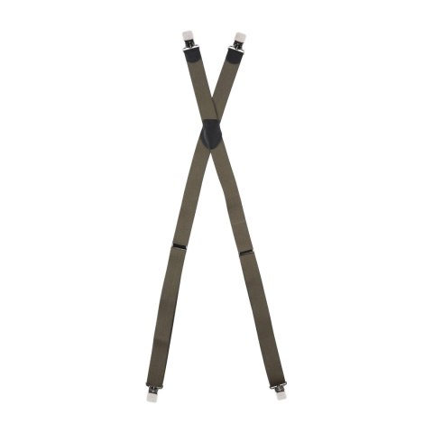 Szelki męskie Ranger 4 cm, gładkie, oliwkowe Ranger
