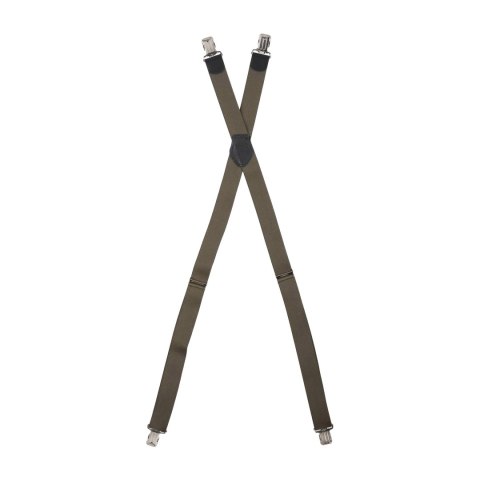 Szelki męskie Ranger 4 cm, gładkie, oliwkowe Ranger