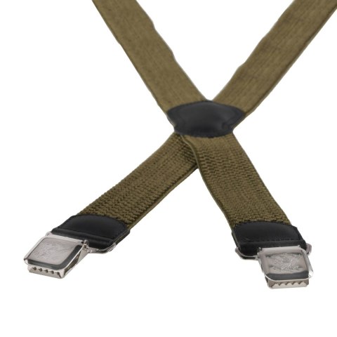 Szelki męskie Ranger 4 cm, oliwkowe Ranger