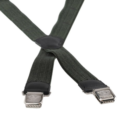 Szelki męskie Ranger 4 cm, zielone Ranger