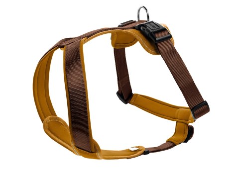 Szelki neoprenowe brązowo karmelowe Hunter