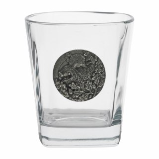 Szklanki do whisky Golden Fox Geo zdobione odlewanym elementem, 2 szt. Golden Fox