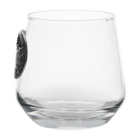 Szklanki do whisky Golden Fox Luna Deer Silver zdobione odlewanym elementem 2szt. Golden Fox