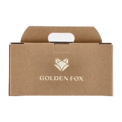 Szklanki do whisky Golden Fox Luna Deer Silver zdobione odlewanym elementem 2szt. Golden Fox
