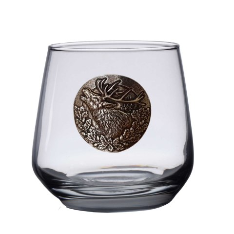 Szklanki do whisky Golden Fox Luna Deer Silver zdobione odlewanym elementem 6 szt. Golden Fox