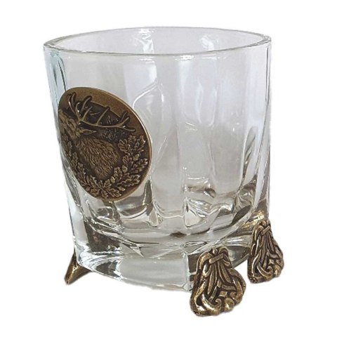 Szklanki do whisky Golden Fox Mars Deer zdobione odlewanym elementem 6 szt. Golden Fox
