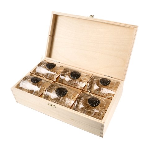 Szklanki do whisky Golden Fox Radius Deer Gold, zdobione odlewanym elementem 6 szt. Golden Fox