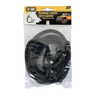 Sznur M-Tac Elastyczny Z Haczykami Black (2 szt.) M-Tac