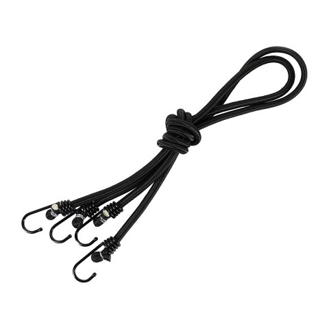 Sznur M-Tac Elastyczny Z Haczykami Black (2 szt.) M-Tac