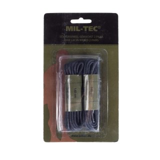 Sznurówki Mil-Tec 140 cm woskowane czarne Mil-Tec