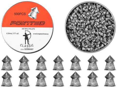 Śrut diabolo Classic Pointed Boxer 4,5 mm 500 szt. molet Lorglass