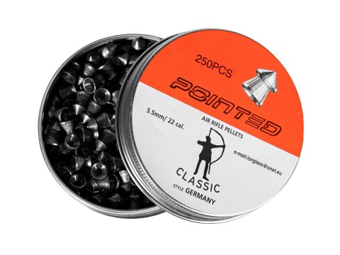 Śrut diabolo Classic Pointed Boxer 5,5 mm 250 szt. molet Lorglass