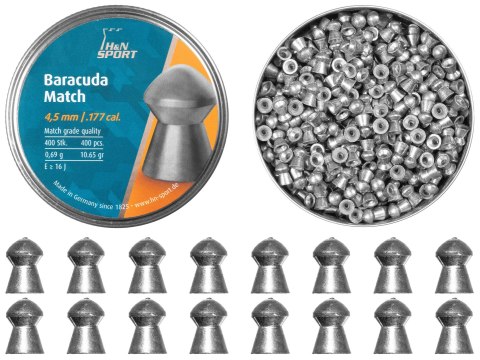 Śrut diabolo H&N Baracuda Match 4,52 mm 400 szt. H&N Sport