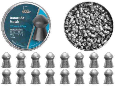 Śrut diabolo H&N Baracuda Match 5,51 mm 200 szt. H&N Sport