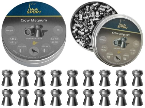 Śrut diabolo H&N Crow Magnum 5,5 mm 200 szt. H&N Sport