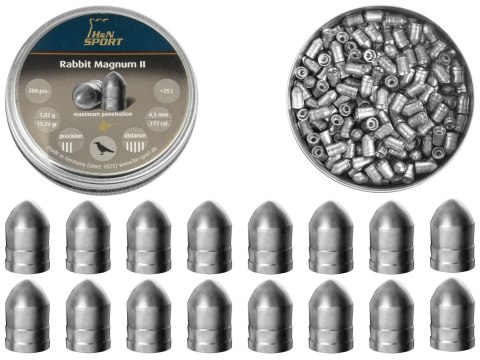Śrut diabolo H&N Rabbit Magnum II 4,5 mm, 200 szt. H&N Sport