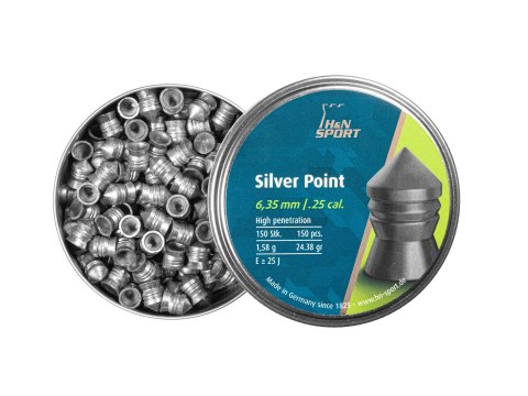 Śrut diabolo H&N Silver Point 6,35 mm, 150 szt. H&N Sport