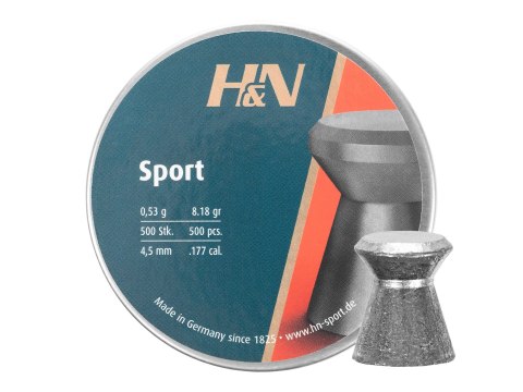 Śrut diabolo H&N Sport Glatt 4,5 mm 500 szt. H&N Sport