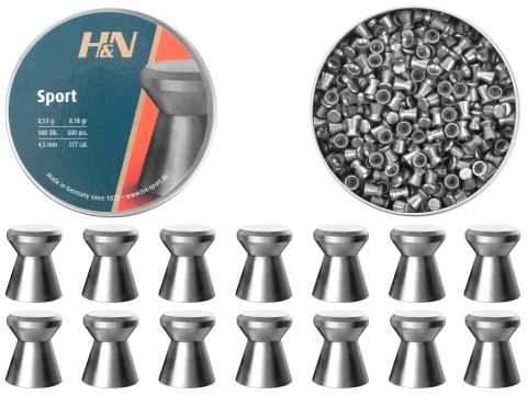 Śrut diabolo H&N Sport Glatt 4,5 mm 500 szt. H&N Sport