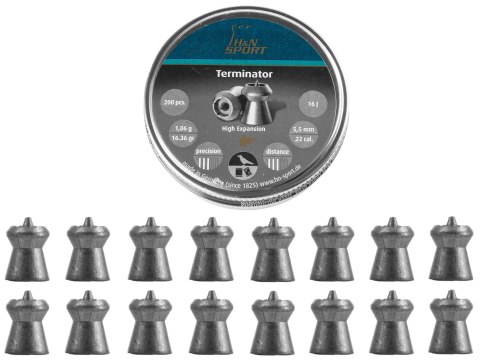 Śrut diabolo H&N Terminator 5,5 mm 200 szt. H&N Sport