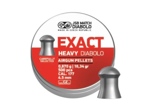 Śrut diabolo JSB Exact Heavy 4,52 mm 500 szt. JSB Match Diabolo