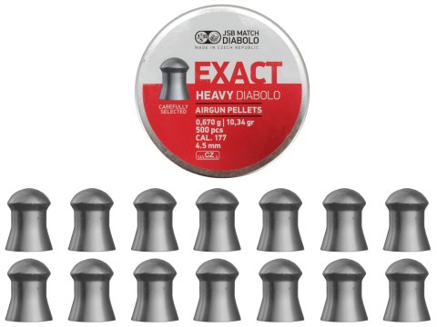 Śrut diabolo JSB Exact Heavy 4,52 mm 500 szt. JSB Match Diabolo