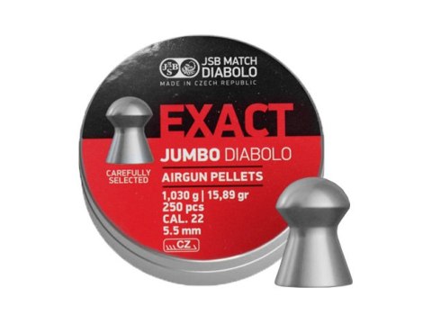 Śrut diabolo JSB Exact Jumbo 5,51 mm 250 szt. JSB Match Diabolo
