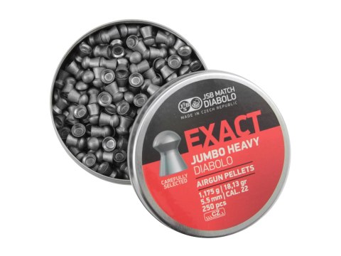 Śrut diabolo JSB Exact Jumbo Heavy 5,52 mm 250 szt. JSB Match Diabolo