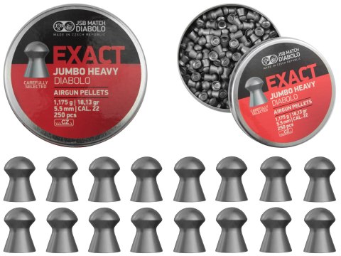 Śrut diabolo JSB Exact Jumbo Heavy 5,52 mm 250 szt. JSB Match Diabolo
