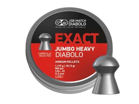 Śrut diabolo JSB Exact Jumbo Heavy 5,52 mm 500 szt. JSB Match Diabolo