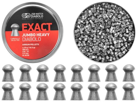 Śrut diabolo JSB Exact Jumbo Heavy 5,53 mm 500 szt. JSB Match Diabolo